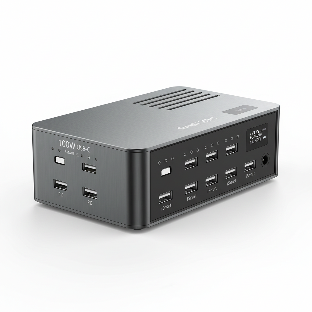 100W USB-C Charging Station studio shot