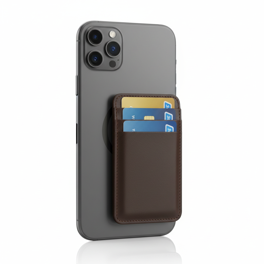 MagSafe Leather Wallet Card Holder