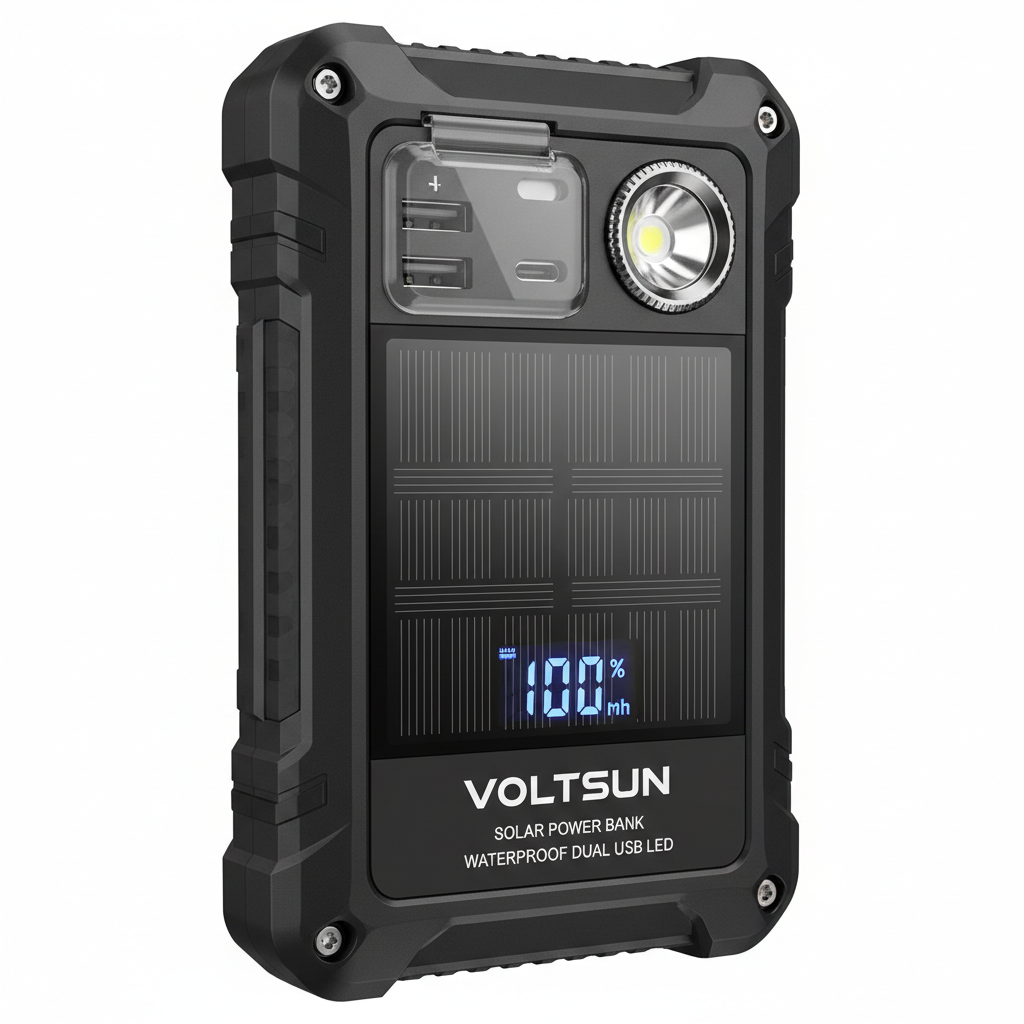 25000mAh Solar Power Bank