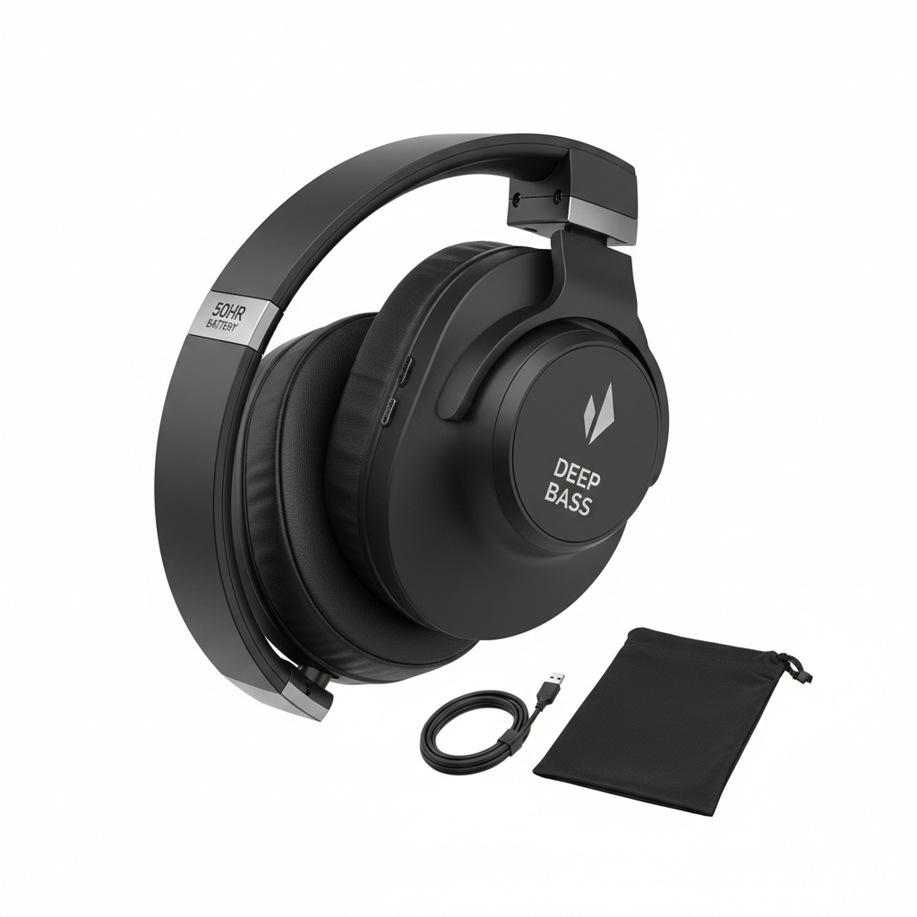 Over-Ear Bluetooth Headphones 50Hr