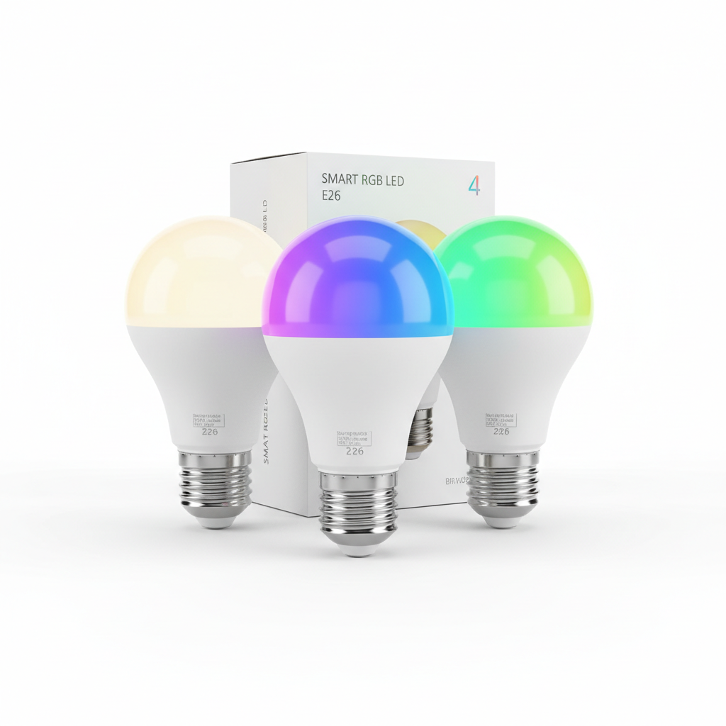 Smart Light Bulbs RGB WiFi 4-Pack