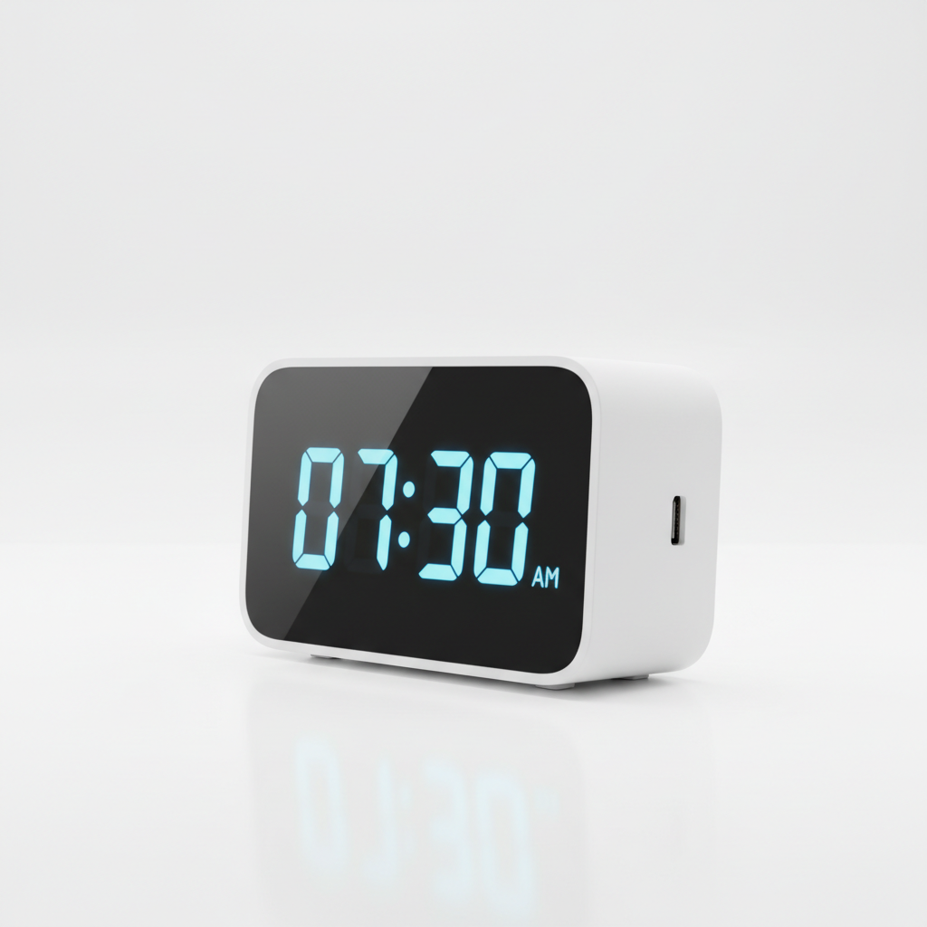 Smart LED Alarm Clock — Smart Home Device | Kinsperatech