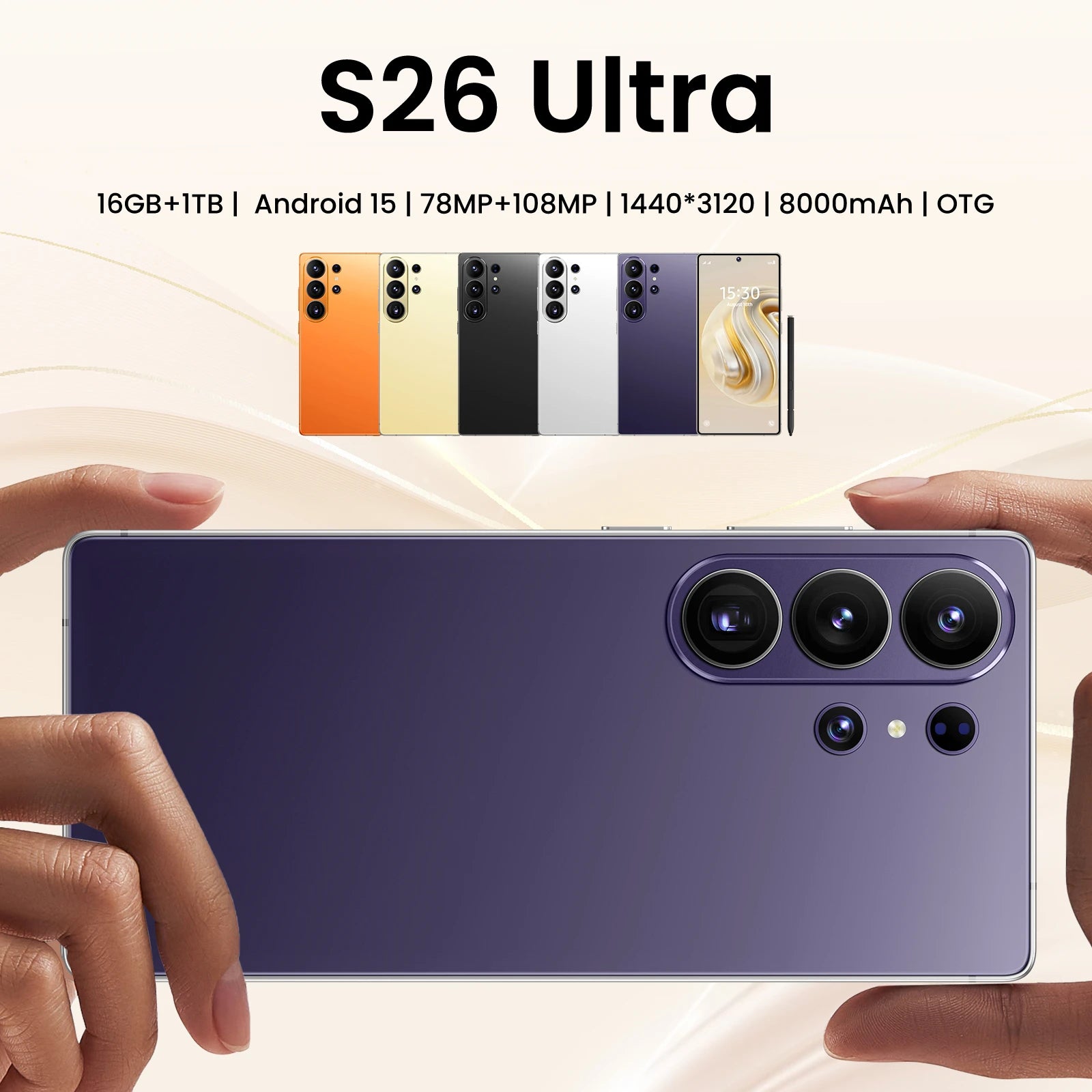 S26 Ultra Smartphone close-up — Smartphone | Kinsperatech