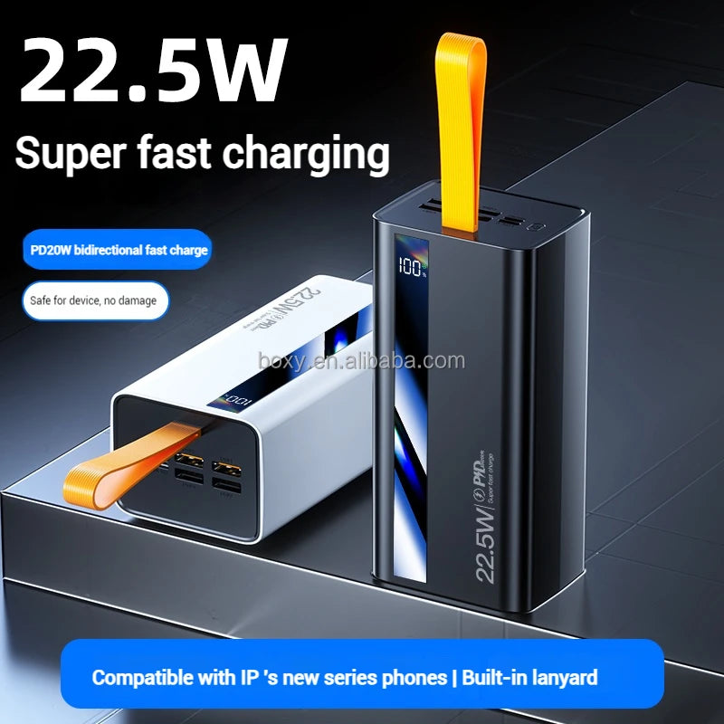 50000mAh High-Capacity Power Bank packaging — Portable Charger | Kinsperatech