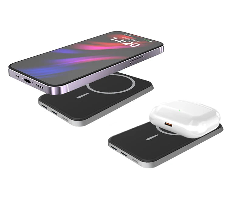 Magnetic Wireless Power Bank detail view — Portable Charger | Kinsperatech