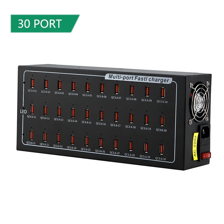 60-Port 700W Smart USB Charging Station with Cooling Fan specifications — Charging Station | Kinsperatech