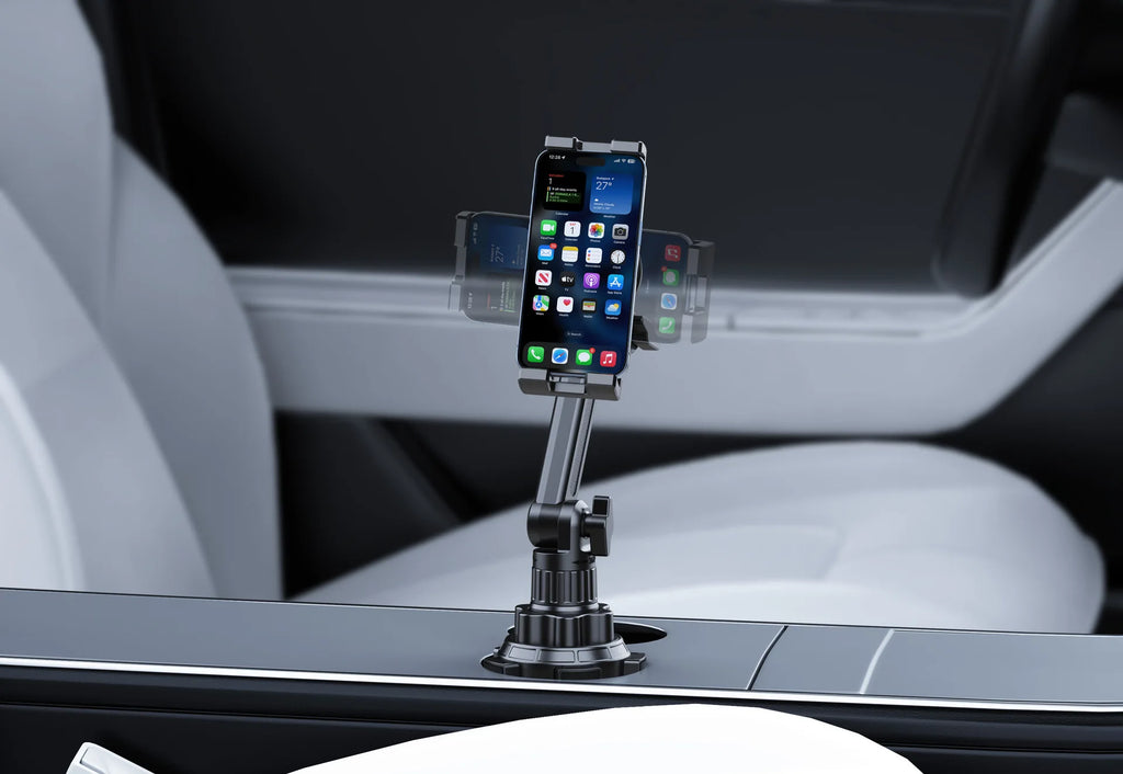 Universal Car Console Phone & Tablet Mount detail view — Car Gadget | Kinsperatech