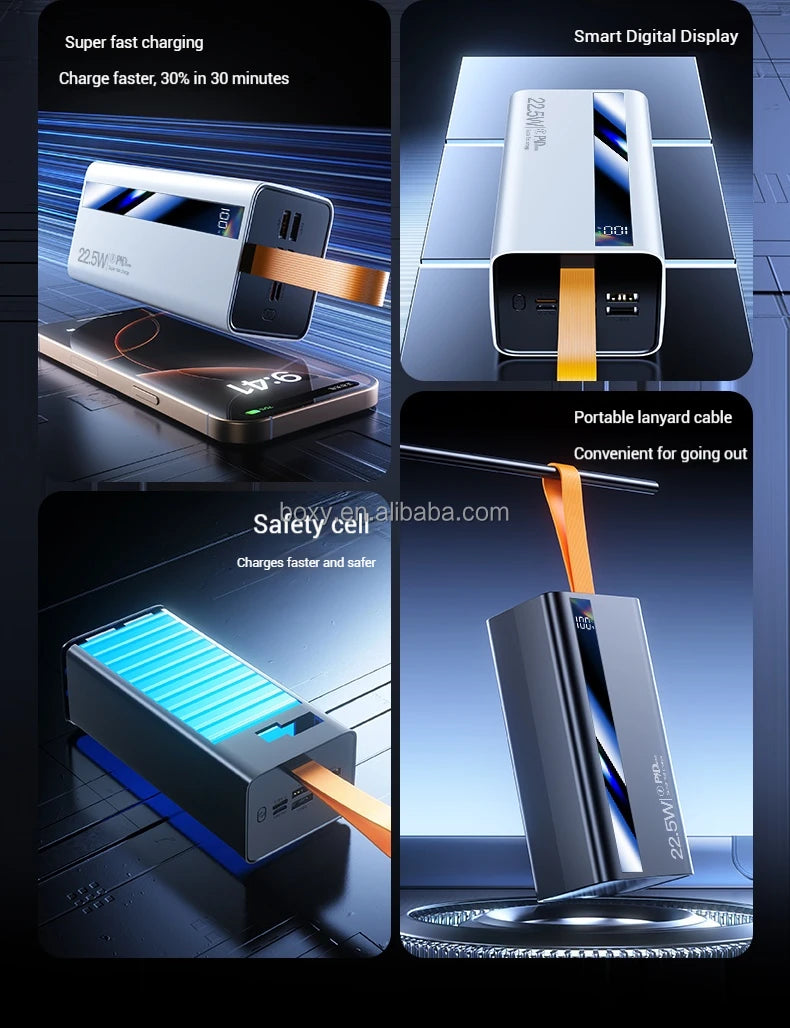 50000mAh High-Capacity Power Bank in use — Portable Charger | Kinsperatech