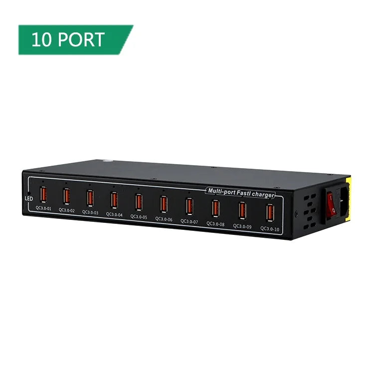 60-Port 700W Smart USB Charging Station with Cooling Fan packaging — Charging Station | Kinsperatech