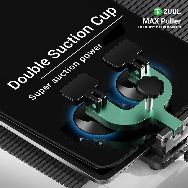 2UUL DA06 MAX Double Suction Cup LCD Screen Opening Tool side view — Phone Repair Tool | Kinsperatech