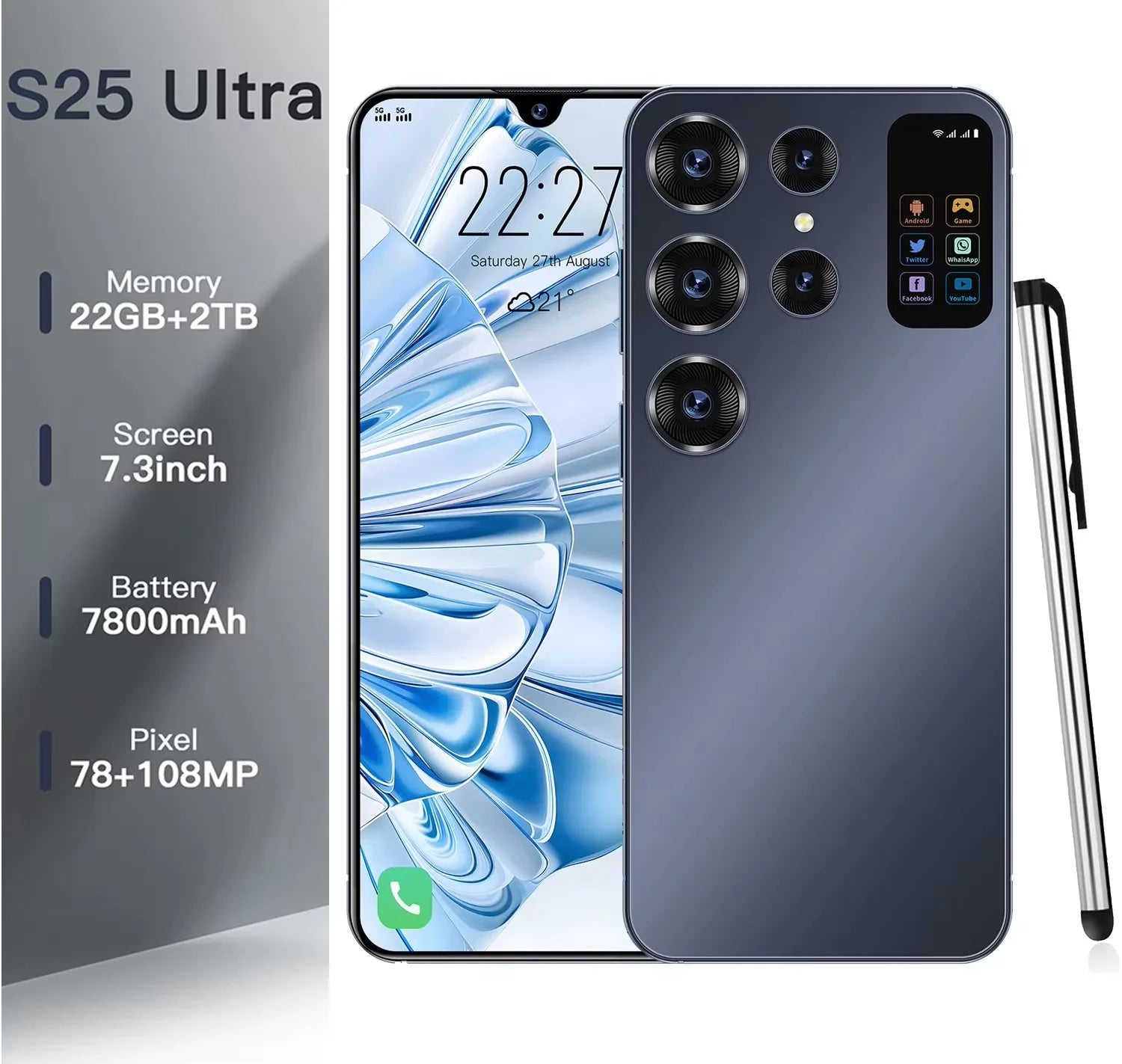 S25 Ultra 5G Smartphone packaging — Smartphone | Kinsperatech