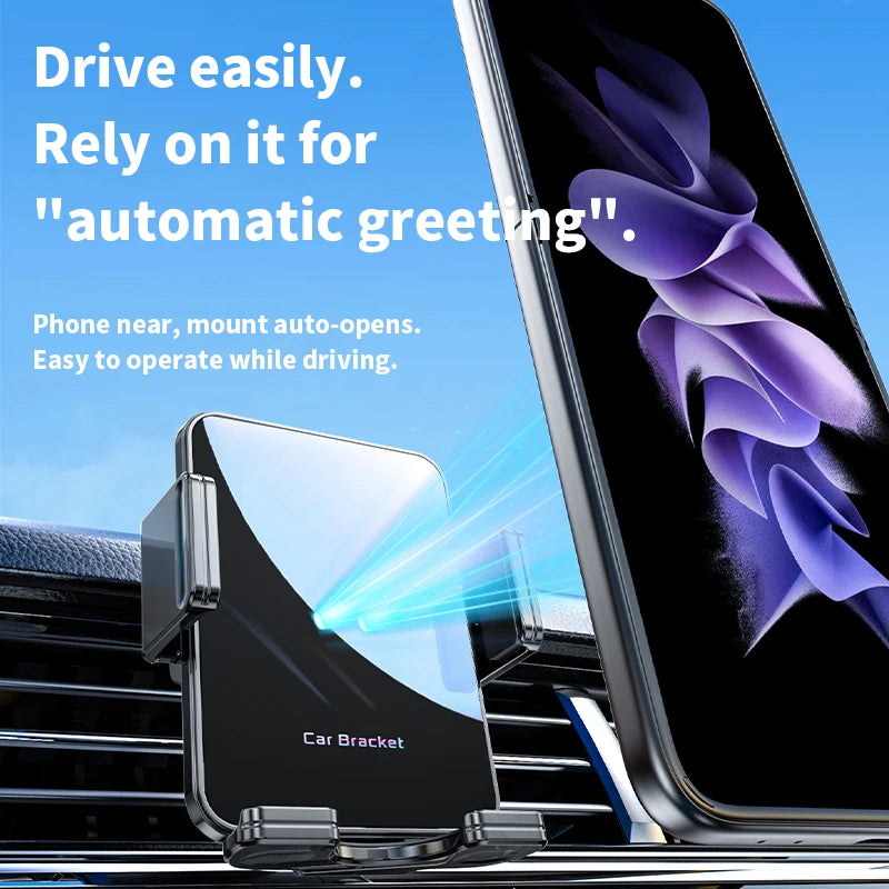 15W Wireless Fast Charging Car Mount side view — Car Gadget | Kinsperatech