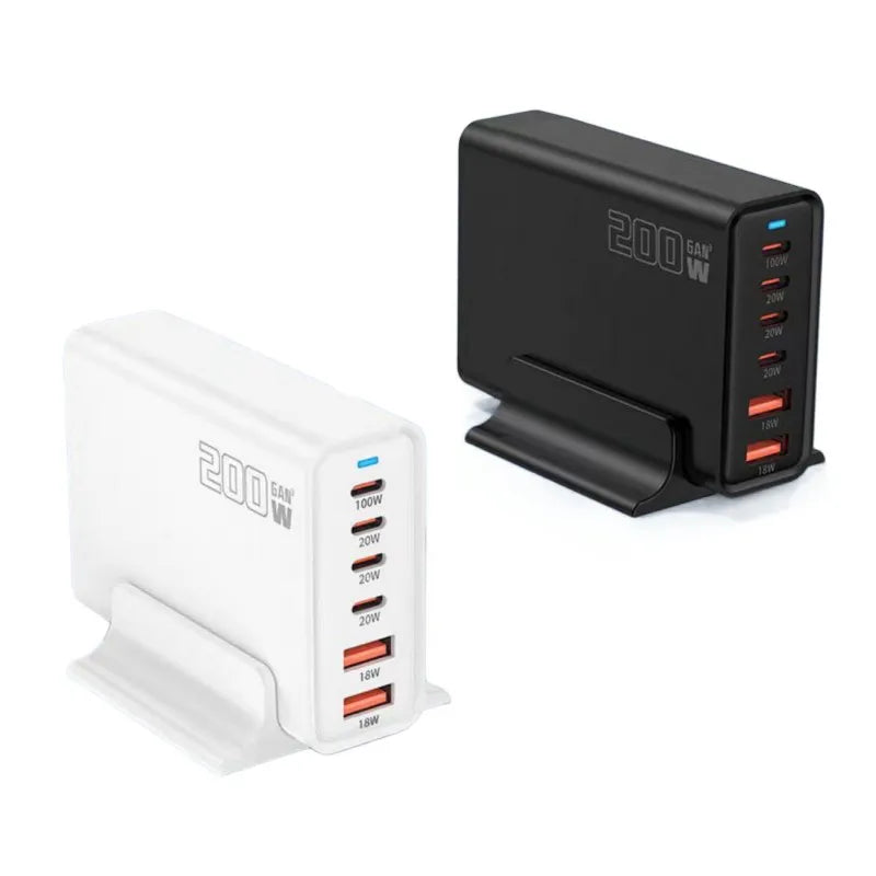 200W 6-Port GaN USB-C Charging Station specifications — Charging Station | Kinsperatech