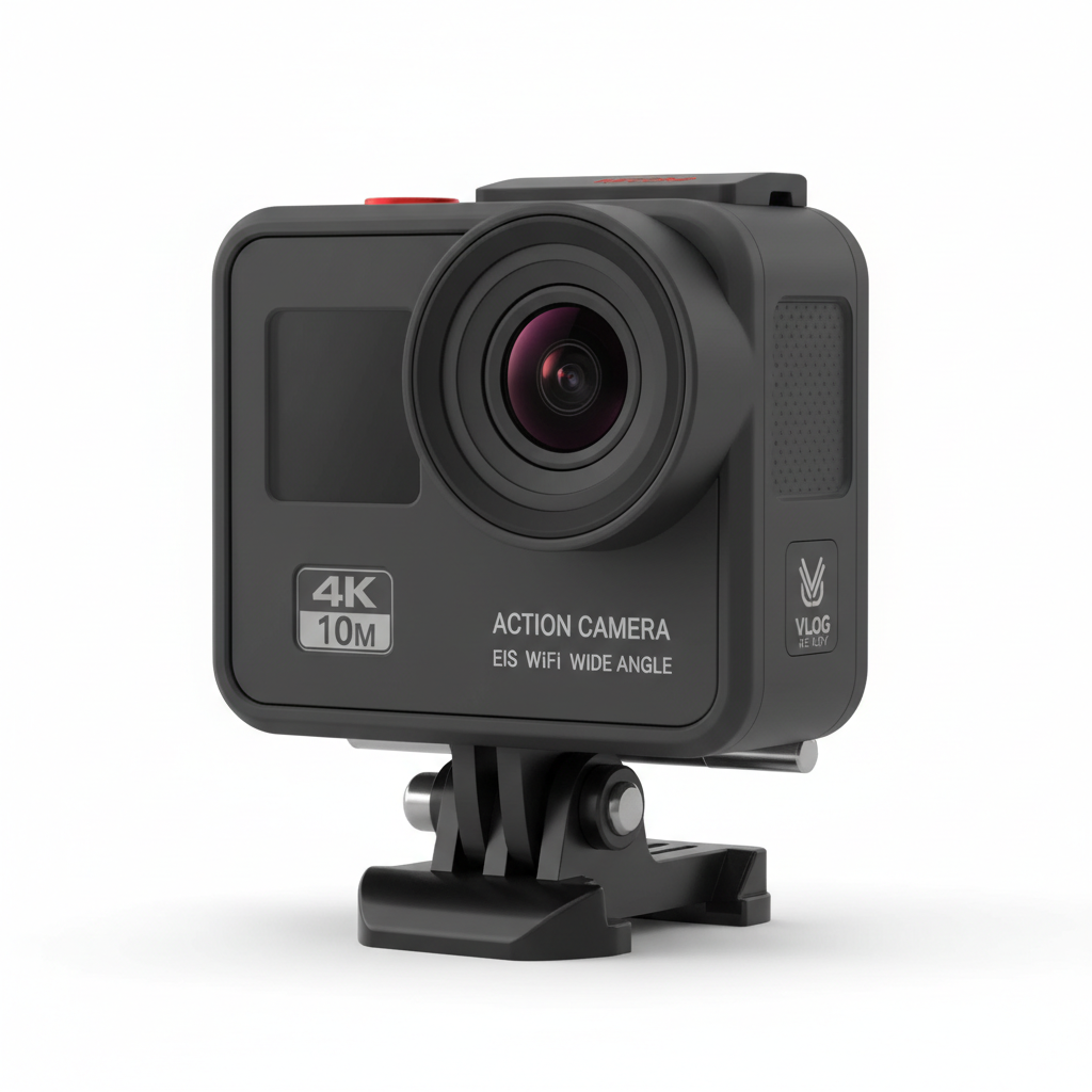 Action Camera 4K studio shot