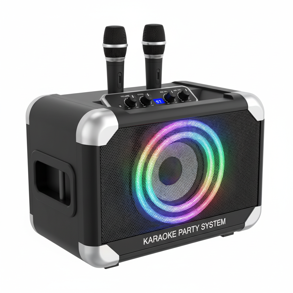 Karaoke Machine Bluetooth 2 Mics