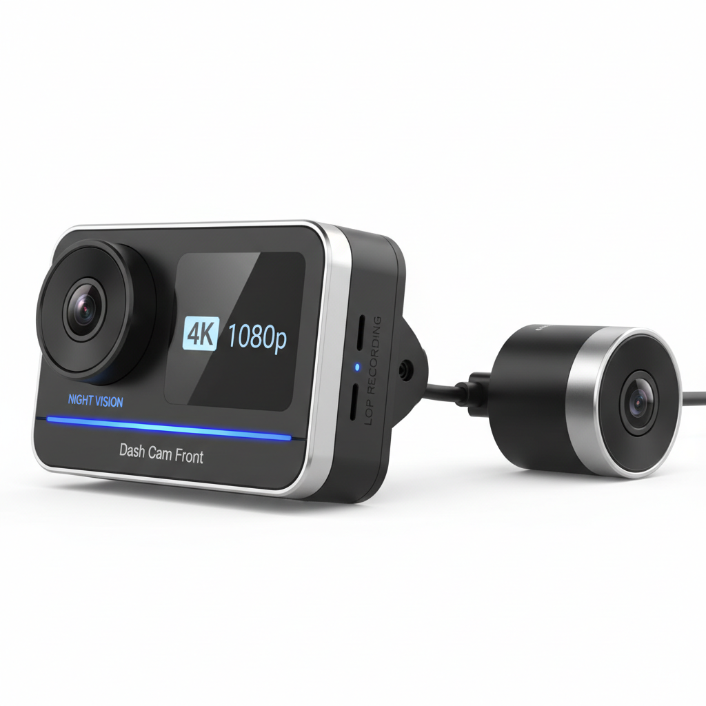 Dash Cam Front plus Rear 4K 1080p