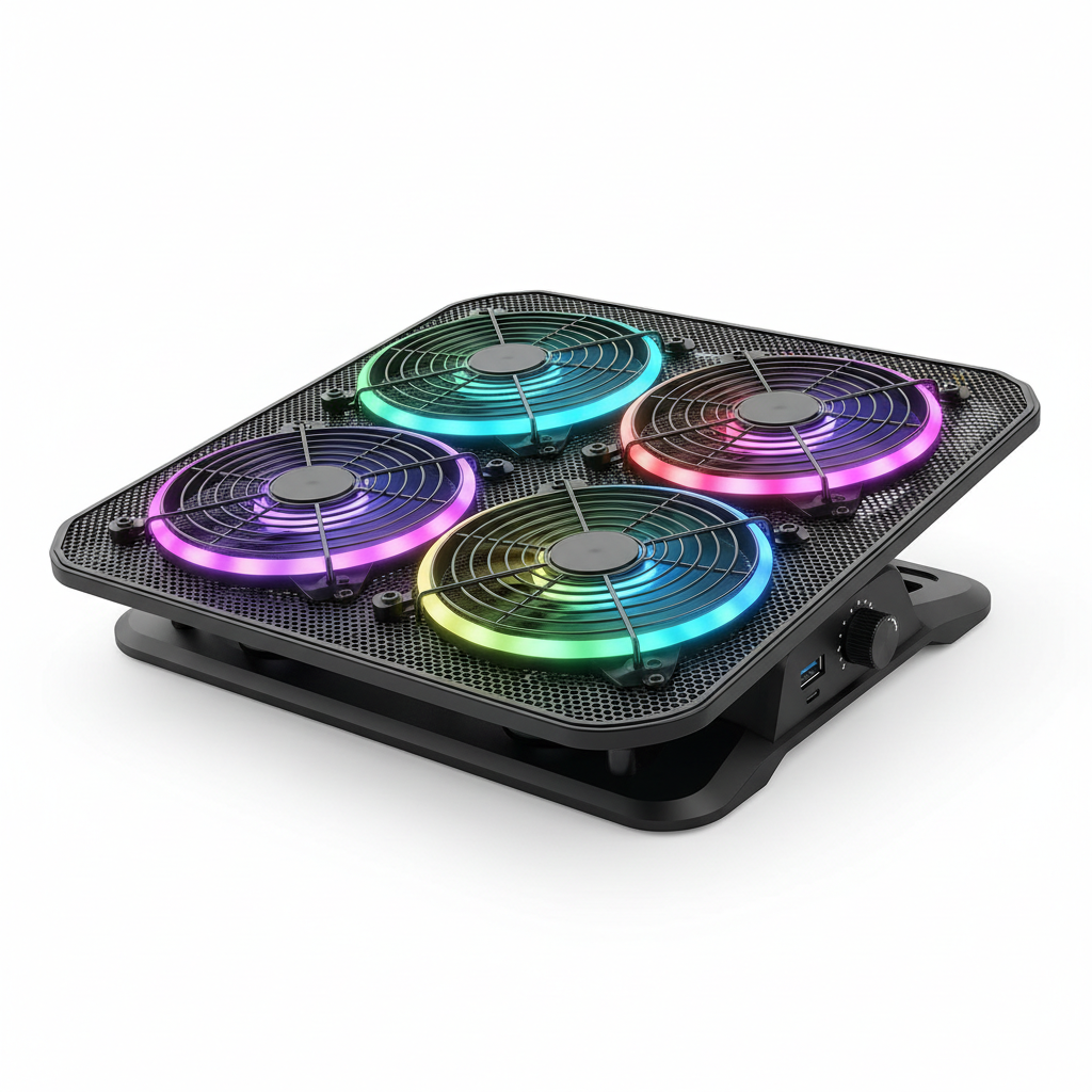 Laptop Cooling Pad 6 Fans RGB