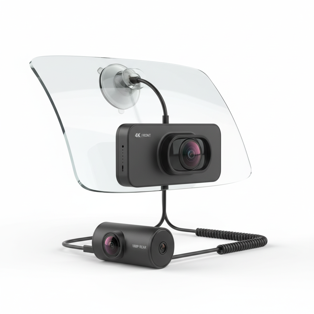 Dash Cam Front + Rear 4K 1080p